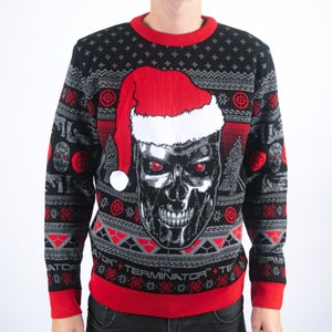 Terminator I'll Be Back… With Presents Knitted Christmas Jumper