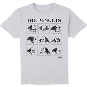 Batman Returns Multiple Faces Of The Penguin Men's T-Shirt - White