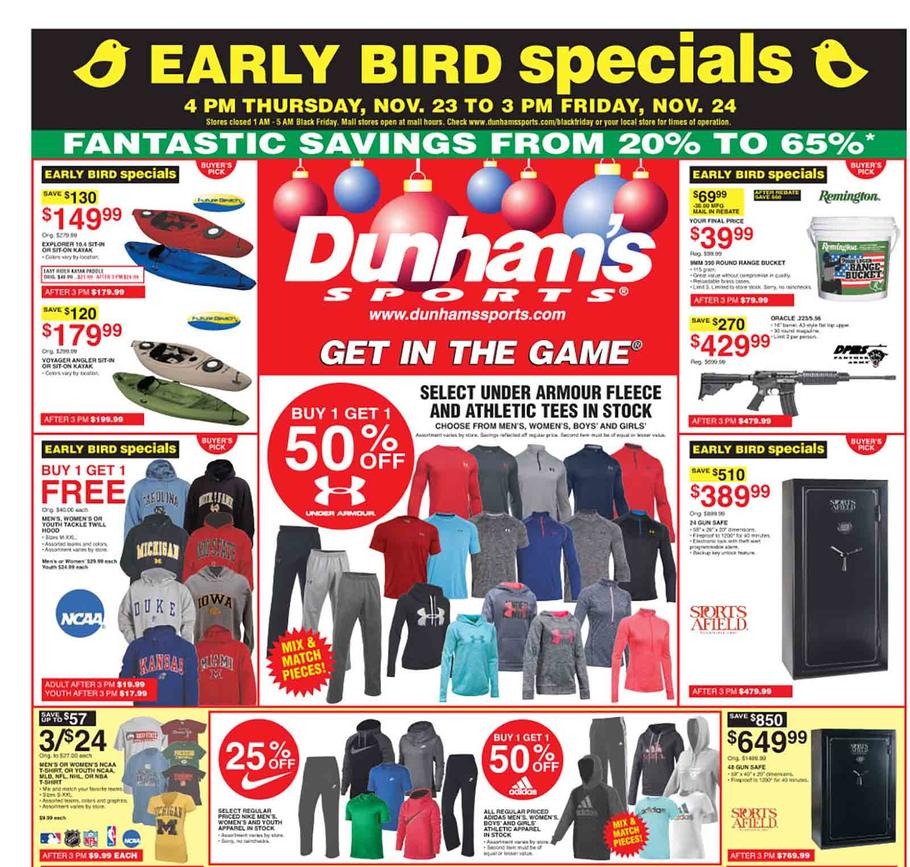 Click here to Shop for Dunhams Sports Black Friday Sales Online