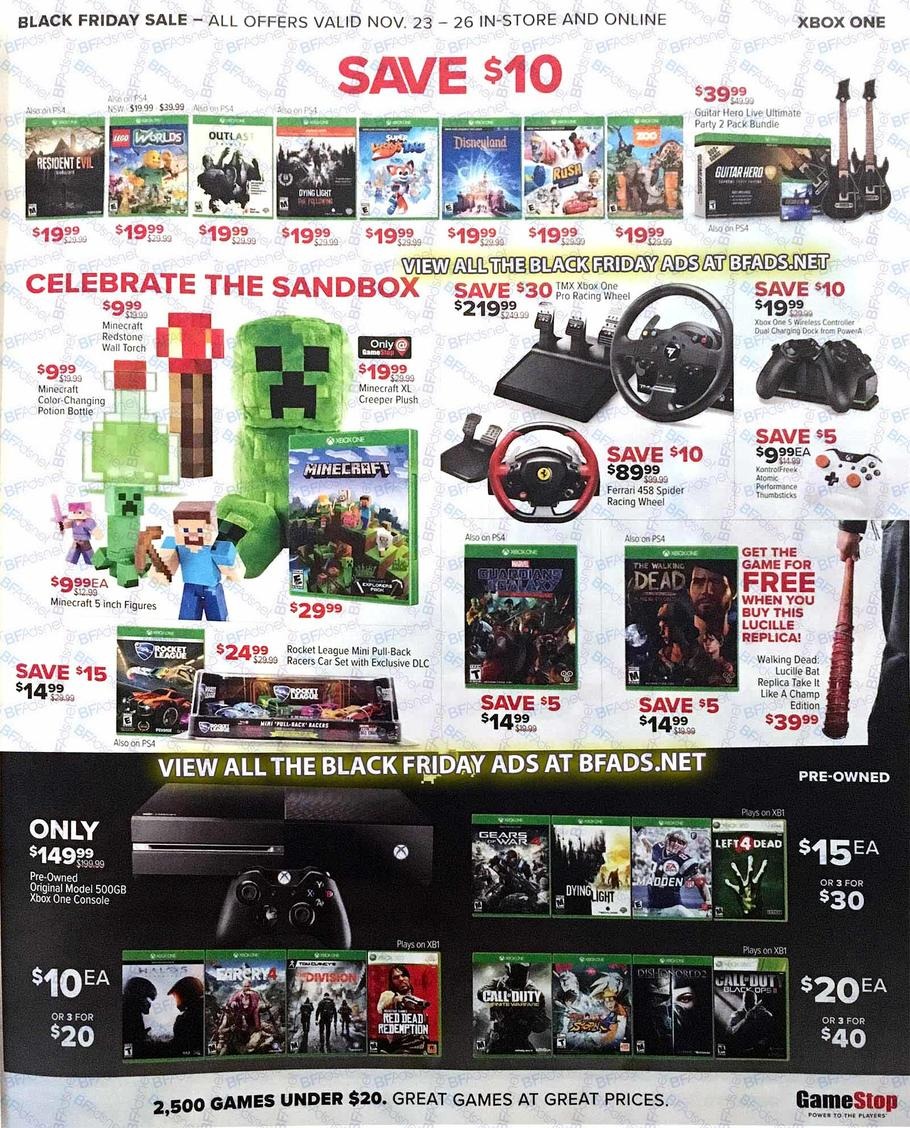 GameStop Black Friday Ads Sales Deals Doorbusters Specials 2017 11