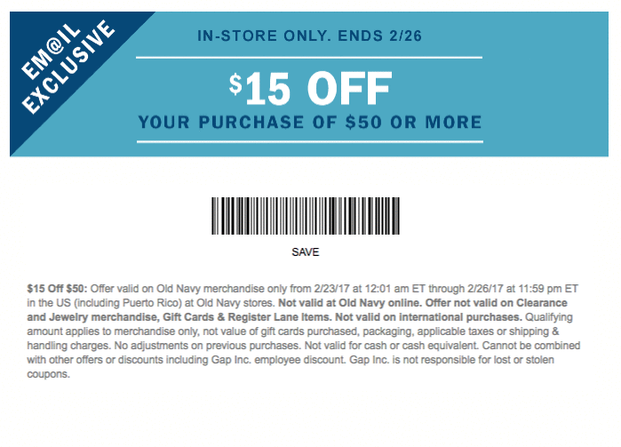 Old Navy Coupons, Old Navy Promo Codes