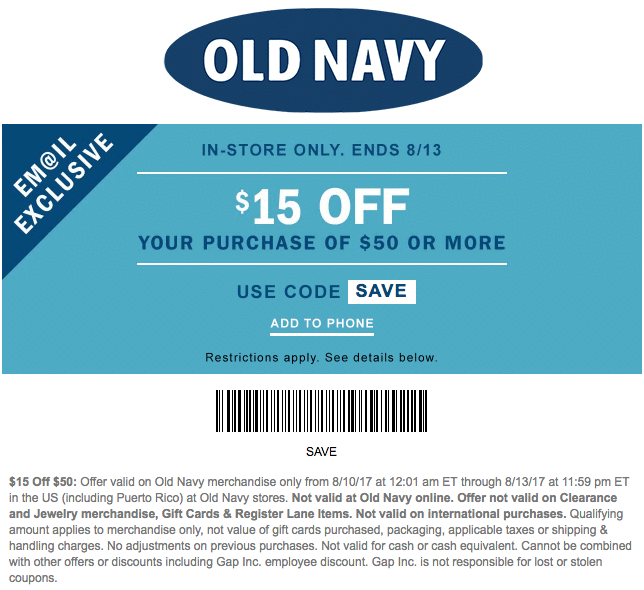Online Promo Codes Old Navy 8