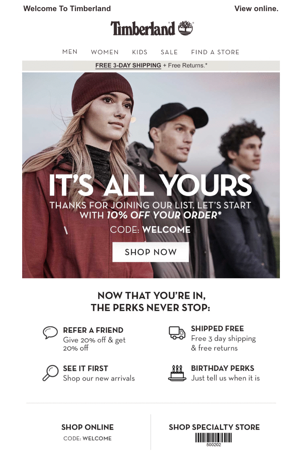 timberland in store coupon
