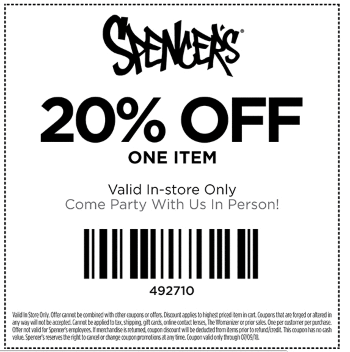 Spencers Coupons, Promo Codes, Deals 2018 CouponShy