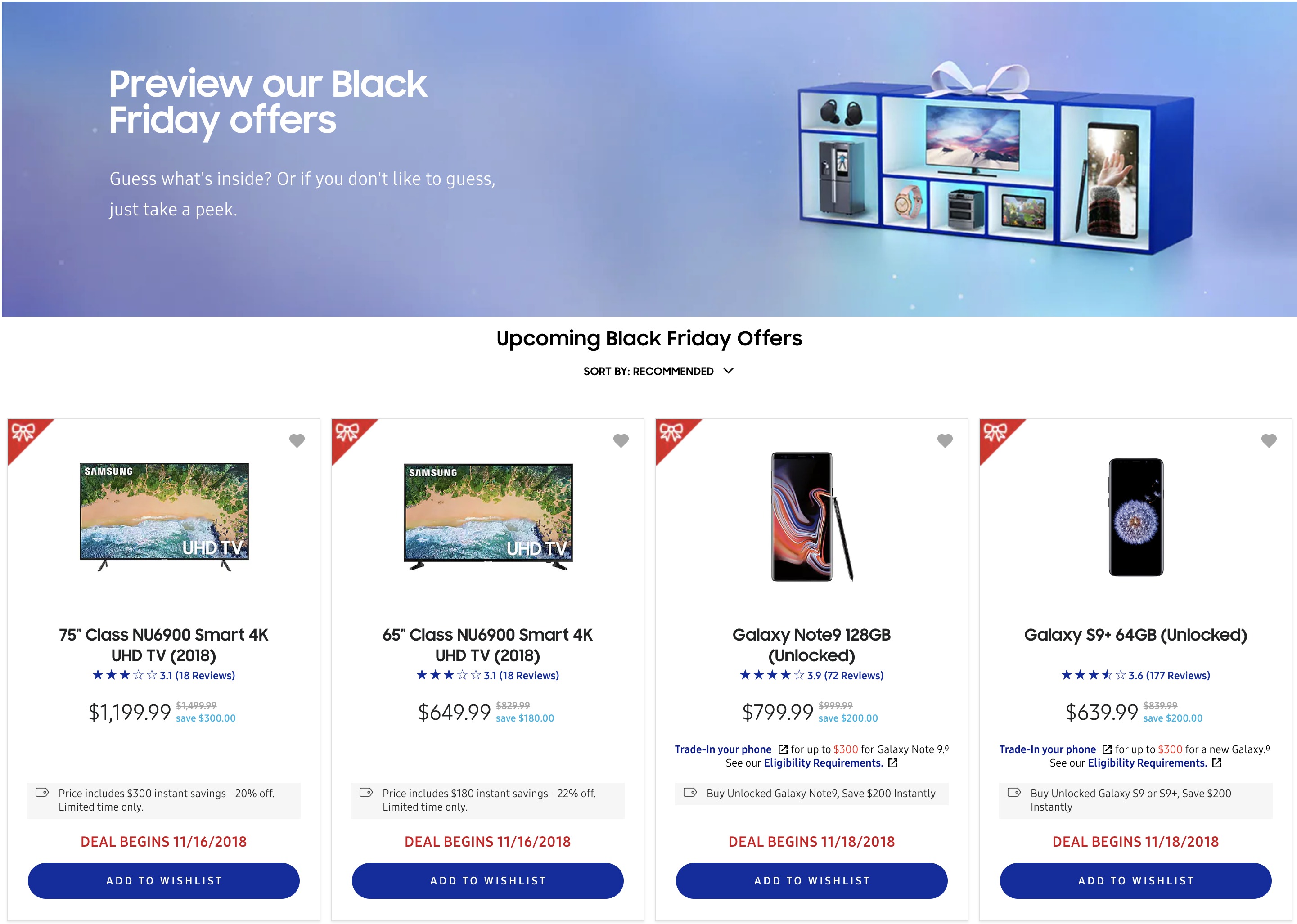 Samsung Black Friday Ads Doorbuster Deals 2018 – CouponShy