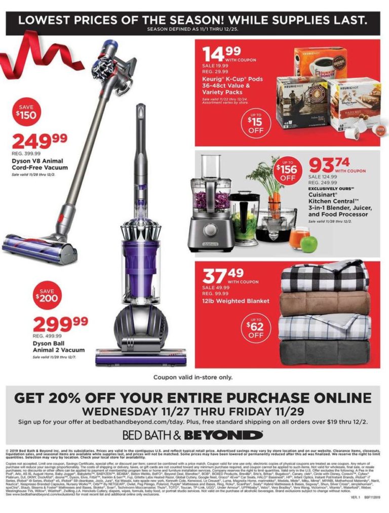 bed bath and beyond black friday