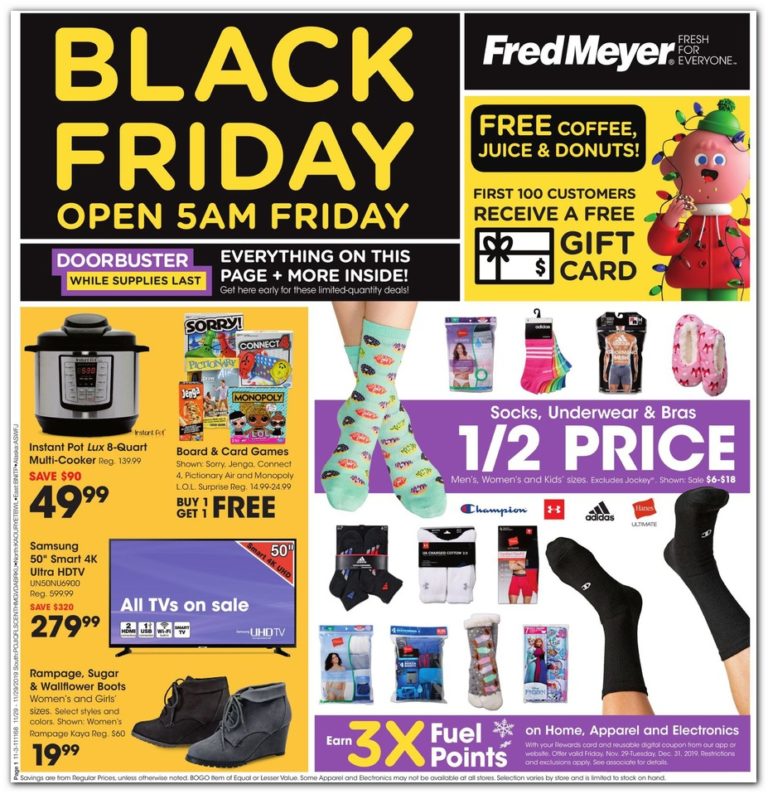 Fred Meyer Black Friday Ads, Sales, Doorbusters, and Deals 2019 2022