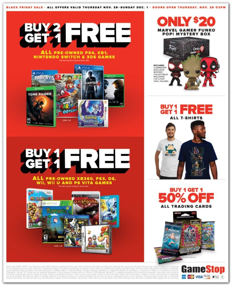 GameStop Black Friday Ads, Doorbusters and Deals 2019 – Couponshy