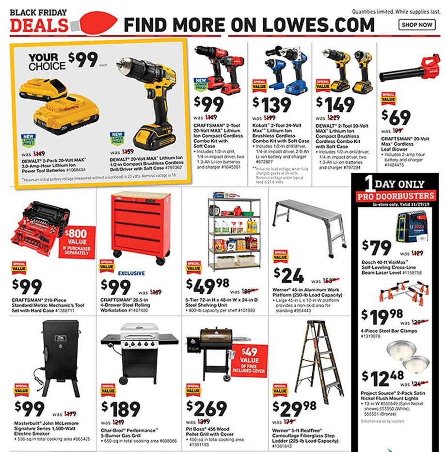 Lowes Black Friday Ads, Sales, Deals Doorbusters 2019 – CouponShy