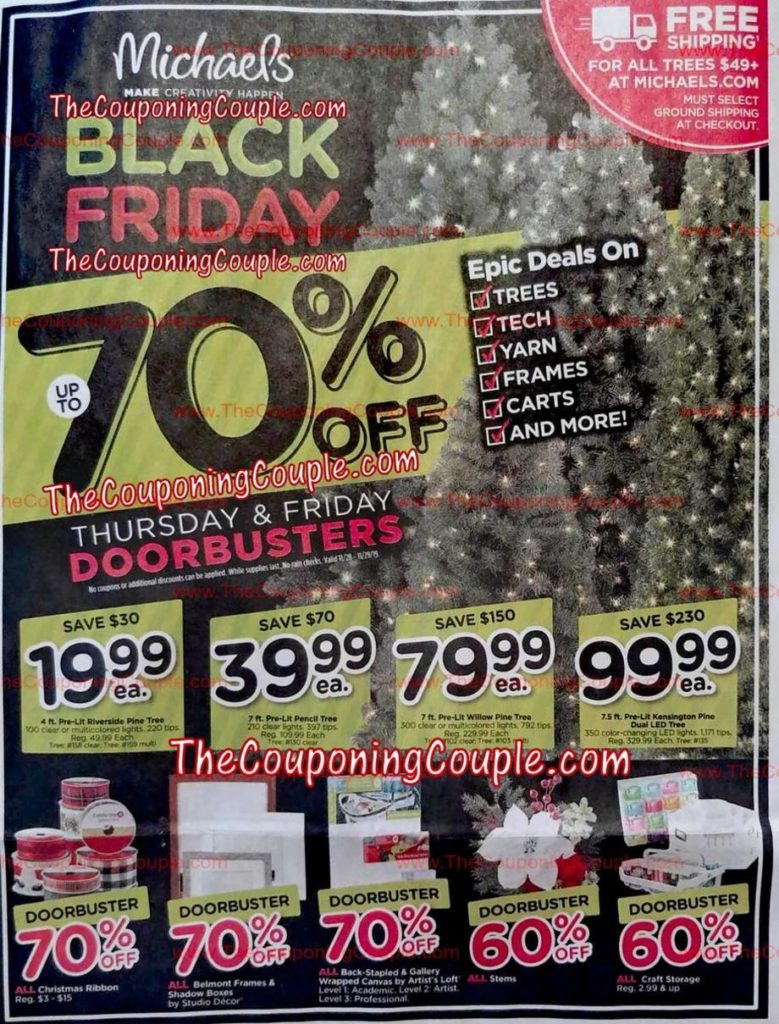 Michael’s Black Friday Ads Sales Doorbusters and Deals 2019 – Couponshy - What Stores Are Having Black Friday Sales In London