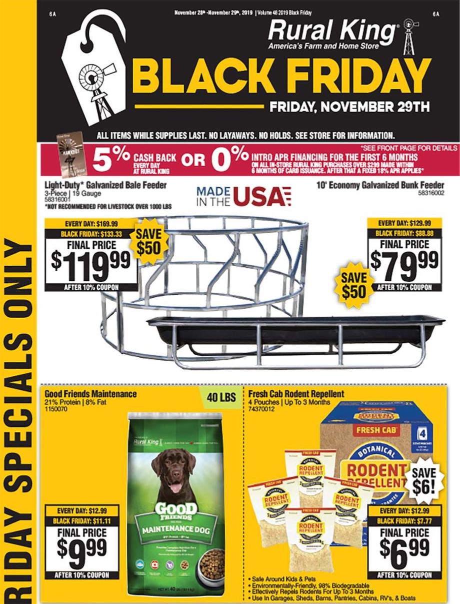 Rural King Black Friday Ad, Sale, Deal, Doorbusters 2019.