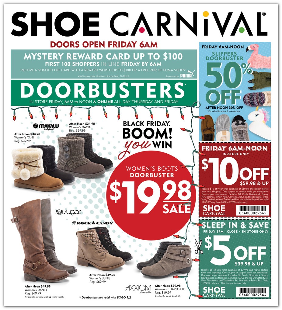 shoe carnival deals in store