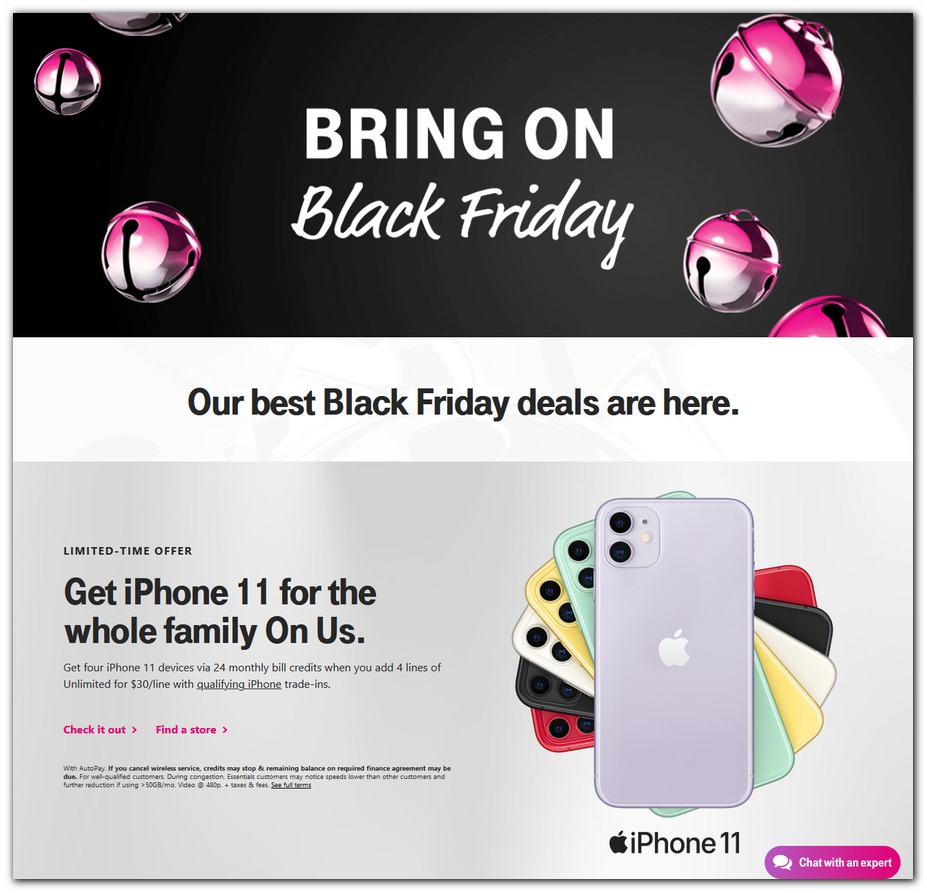 T Mobile Black Friday Ads Sales Deals Doorbusters 2019 Couponshy