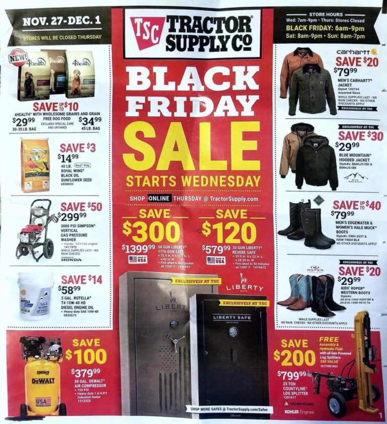 Tractor Supply Black Friday Ads, Sales, and Deals 2019 2022 Couponshy