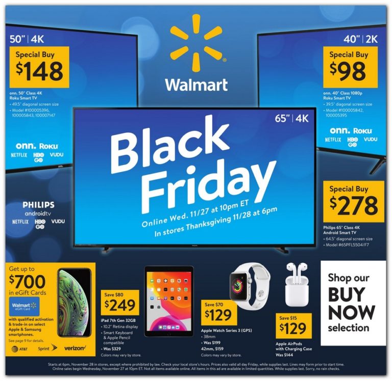 Walmart Black Friday Ads, Sales, Doorbusters, and Deals 2019 – CouponShy - What Time Black Friday Deals Are At Walmart