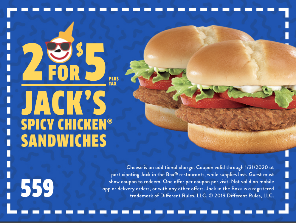 Jack in Box Coupons Printable Deals CouponShy