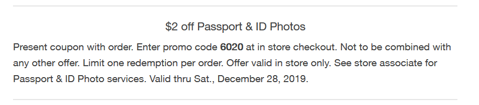 walgreens passport photo coupon $2 off